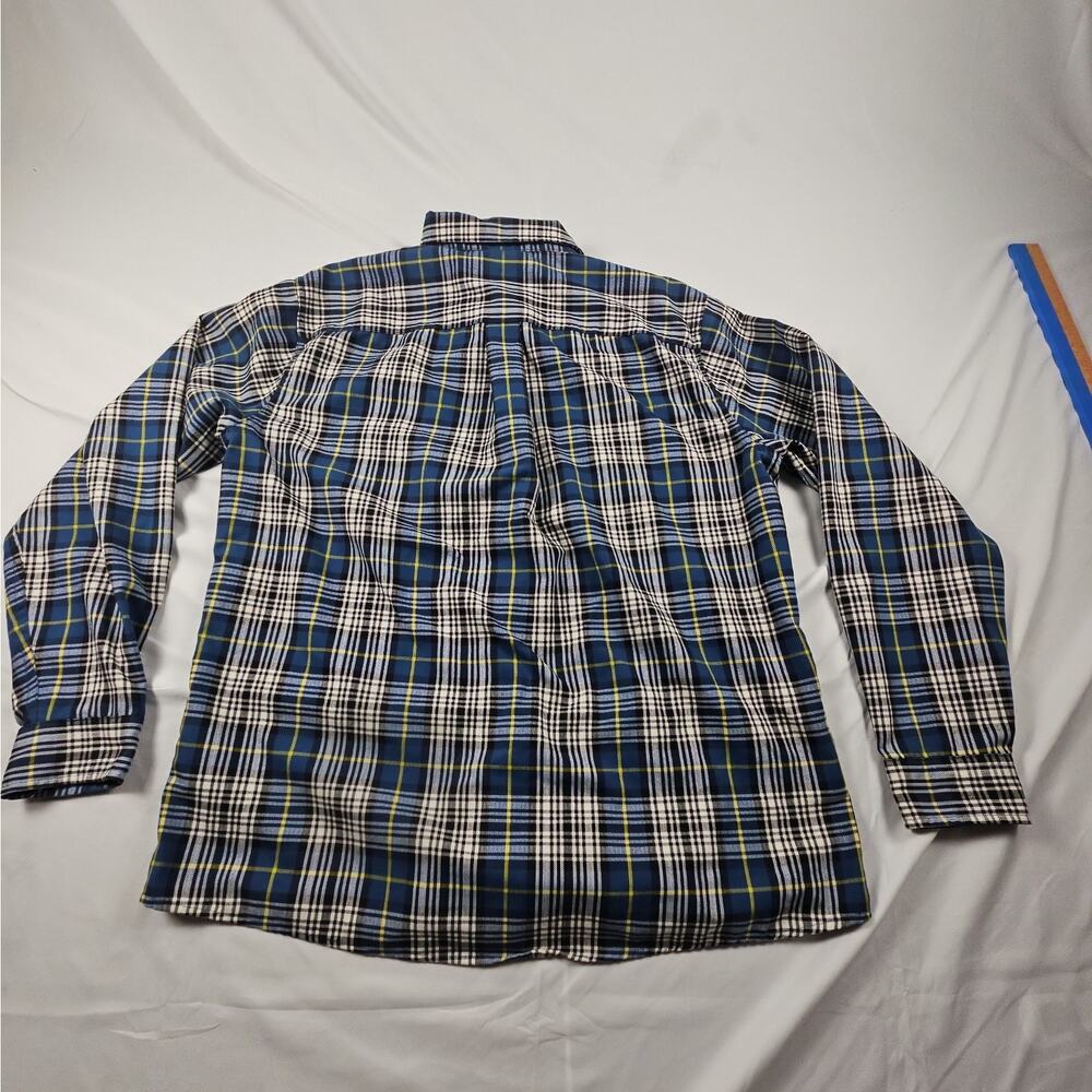 Mens Large Outdoor Long Sleeve Plaid Button Down Shirt by Eddie Bauer - Picture 6 of 6